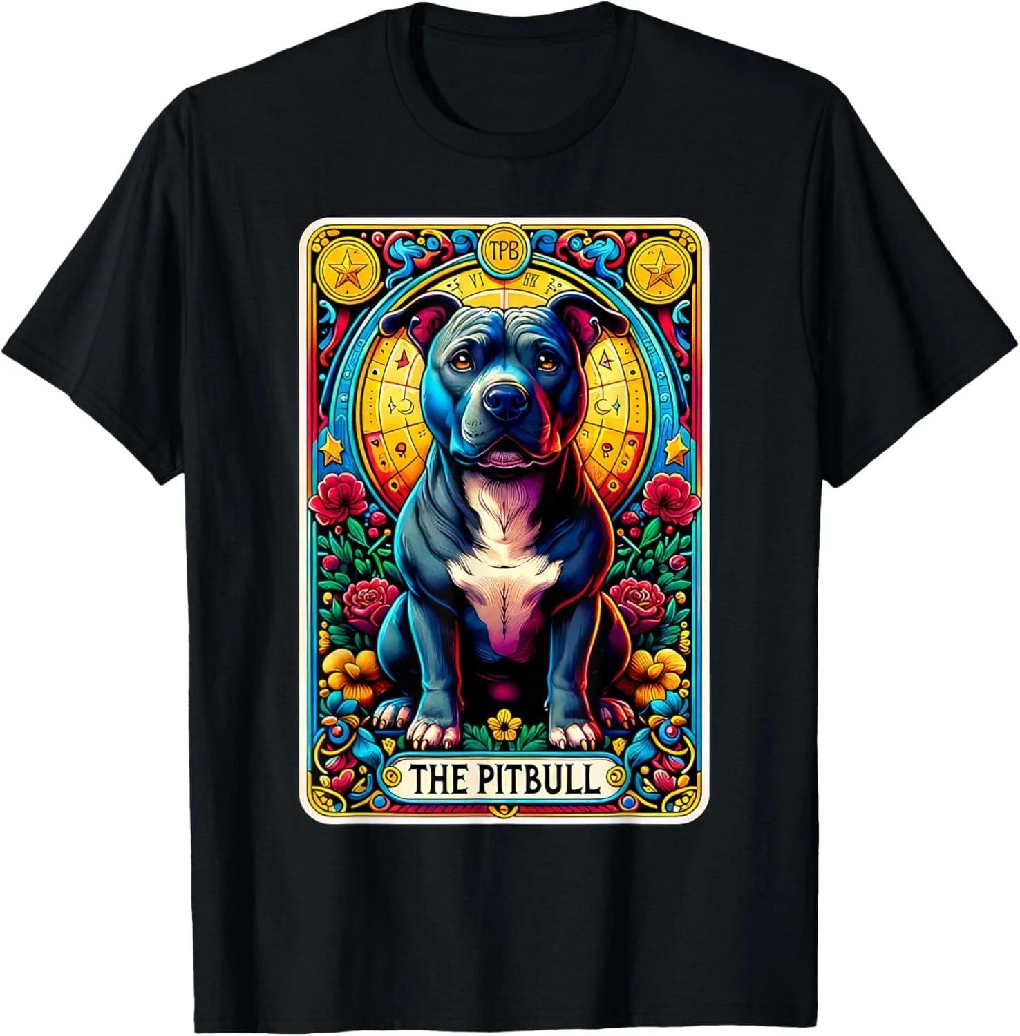 

The Pitbull Tarot Card Dog Lover American Pit Bull Terrier Gift Unisex T-Shirt S