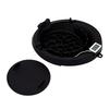 Foldable Ice Face Bowl with Breathing Tube Thermometer Ice Bath Face Basin for Home Travel Black