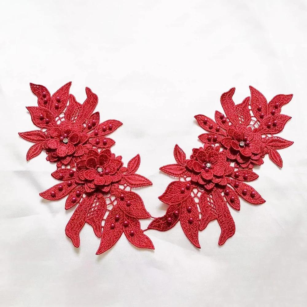 Gorgeous Embroidery Patch Hollow Clothes Patches Fabric Sticker Clothing Applique  Women Clothes