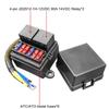 Car Truck Pre-Wired Fuse Relay Box with 4-Pin 80A Relays and 6 Fuses for 12V RV