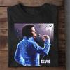 חולצה חדשה נדירה של אלביס פרסלי חתימת אלביס שחורה כל המידות חולצת טי CC50 יוניסקס