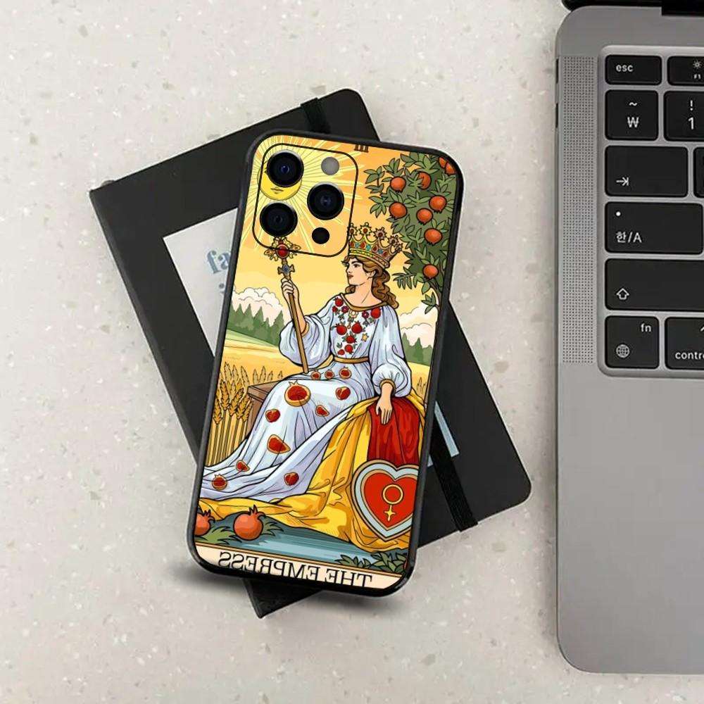 

Egypt M-Mysterious Tarot Phone Case For Apple iPhone 15,14,13,12,11,Pro,X,XS,Max,XR,Plus,Mini Soft Black Cover iPhone13PRO