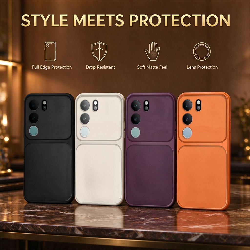 Soft TPU Phone Case for Vivo V29 5G With Full Lens Protection Cover