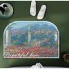 Oil Painting Wind Mat Absorbent Mat Cushioned Bathroom Foot Mat Bathroom Toilet Non-slip Absorbent Mat Carpet Door Mat Entry