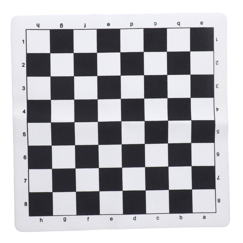 Chess Board Chessboard Only PU Portable Soft Standard 35x35cm for Travel Outdoor Camping