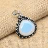 Pretty Milky Opal Gemstone 925 Solid Sterling Silver Handmade Jewelry Pendant For Women