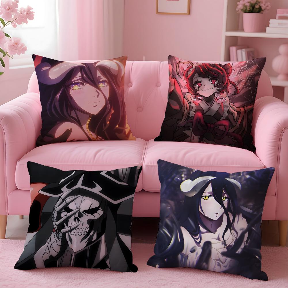 Anime Overlord Cushion Cover Cushion Cover Set 4Pcs 50X50 45X45 40X40 Pillowcase Decorative Sofa Home Decor