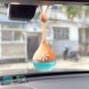 Car Perfume Pendant Aromatherapy Refillable Diffuser Auto Air Fresher Rearview Mirror Ornament