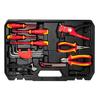 Caisse à outils électricien yato yt-39009 68 pièces noir