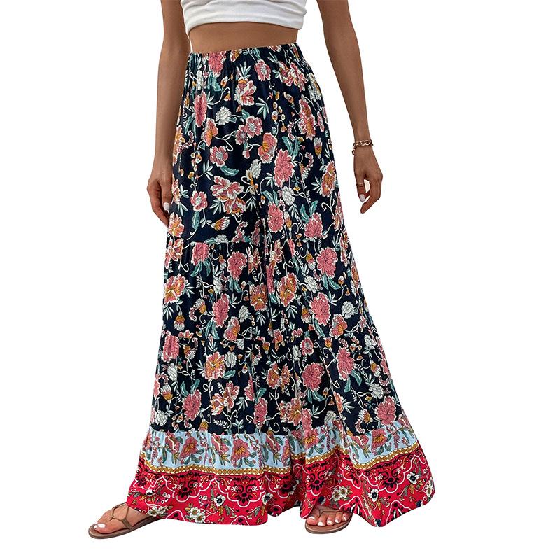 Sommer Damen Hosen Mode lose lässig große ausgestellte Hose mit weitem Bein