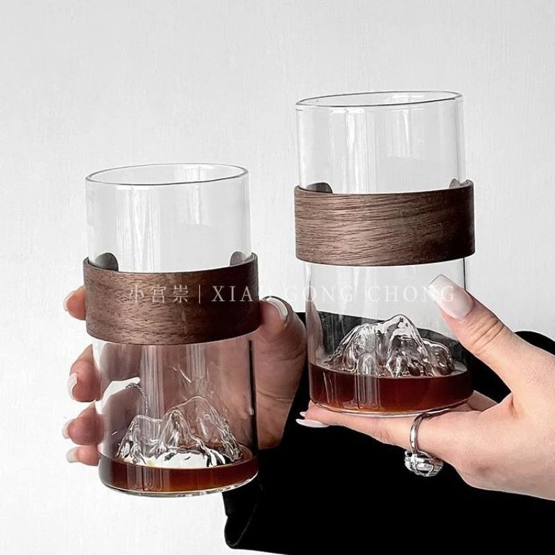 Japanese-style Glass Retro Ethnic Wind High Temperature Resistant Mount Fuji Tea Cup Home Snow Mountain Cup Coffee Cup