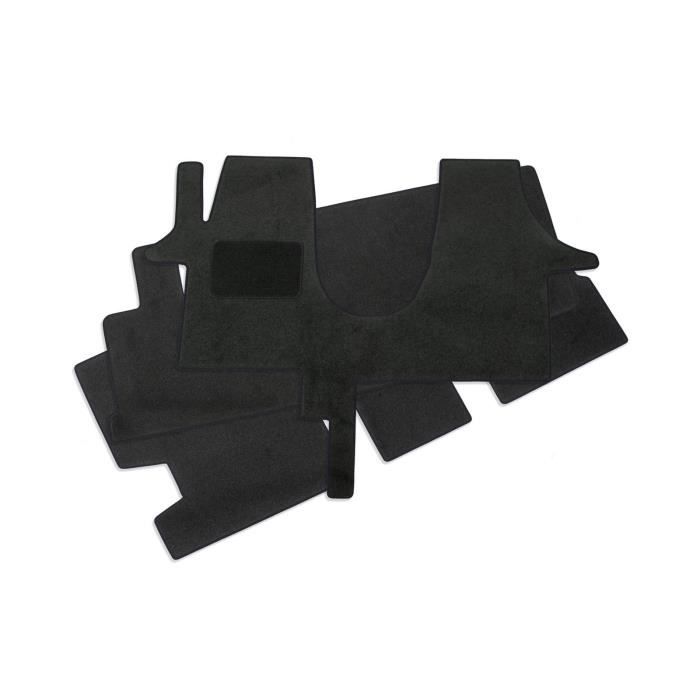 Tapis De Sol - VW - T6 Multivan - Velours Noir - 4 Pièces - Ajustement Précis
