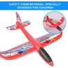 Airplane Launcher Toys, 2 Pcs Foam Catapult Glider Plane with Launcher Airplane Toy, Hand Throw Flying Bubble Airplane Toys for Kids 6-12 Years Old