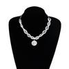 Star Pearls Chokers Necklace Sturdy Alloy Chain Delicate Adjustable Length Daily Accessory