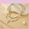 Cross Long Luxurious Pearl Necklace For Women With Sophisticated Touch
