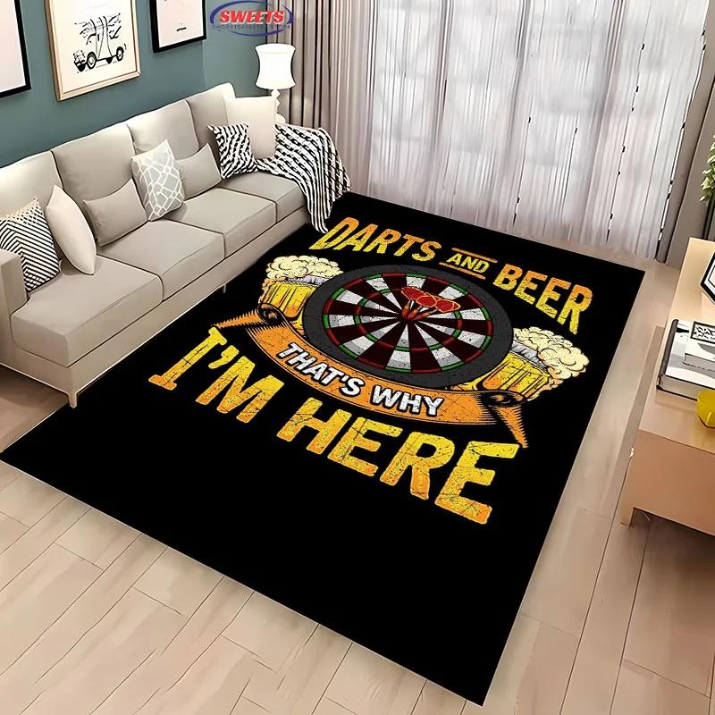 HD Dart Target Carpet Living Room Bedroom Hallway Long Strip Alfombra Anti-slip Soft Area Rug Sofa Doormat Home Decor Mat Gift