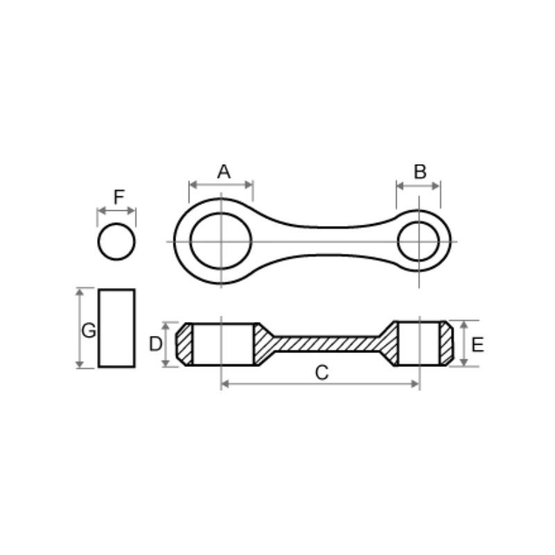 Motorcycle Engine Parts Crankshaft Connecting Rod Moto Crank for Yamaha Crypton 110 105 115 Vega R Lama R/Z JY110 4ST-E1650-00