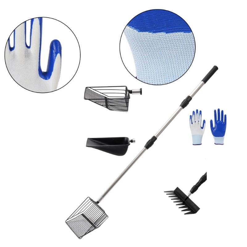 Professional Poultry Waste Shovel Corrosion Resistant Stainless Steel Cleaning Tool For Chicken Coops Maintenances