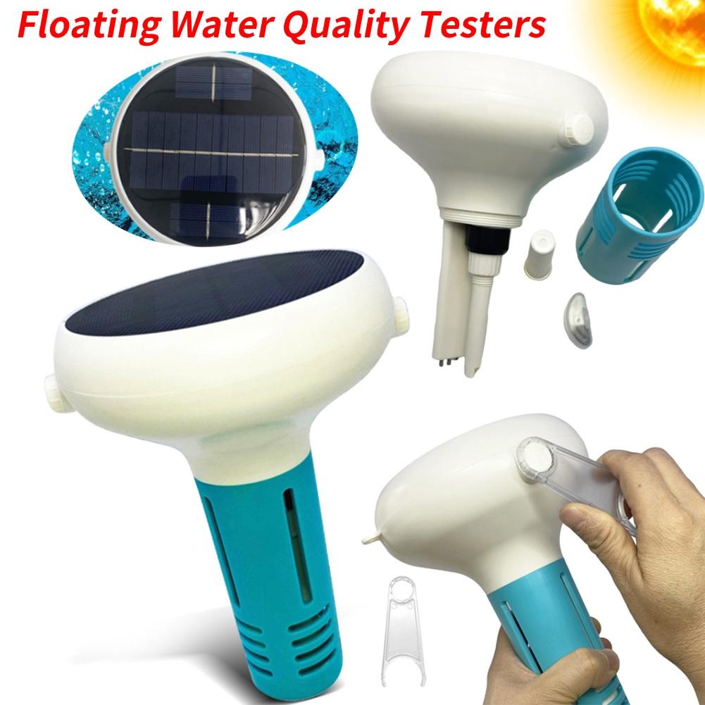 Intelligent Chlorin Meter 7-IN-1 PH/ORP/EC/TDS/Salt/Temp/CL Solar Floating Swimming Pool Water Quality Tester for Swimming Pool