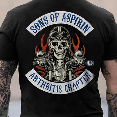 2025 Sommer Neues trendiges Totenkopf-Motorrad-Print-T-Shirt lockere und modische Baumwoll-Kurzarm-Streetwear für Männer und Frauen