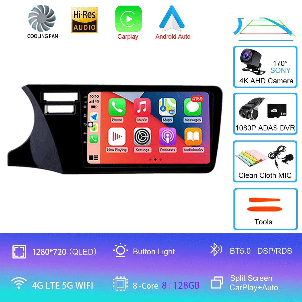 Android14 Car Radio For Honda City 2014 2015 2016 2017 Multimedia Video Player Navigation Stereo GPS Carplay Android Auto 4G DSP