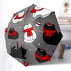1pc Christmas Cats Automatic Folding Umbrella - Portable Collapsible Design, 8-Rib Iron Frame, Casual Outdoor Accessory yy251215247