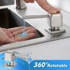 Stainless Steel Kitchen Sink Press-Type Soap Dispenser with 120mm Extension Tube