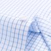 FIRS Men's Mulberry Silk Blend Non-Iron Plaid Long Sleeve Shirt