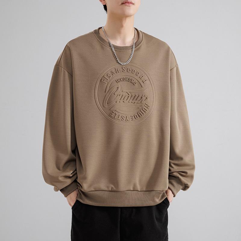 Spring and Autumn New Men's Loose Casual Long Sleeve Sweatshirt