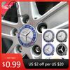 Car Sticker Hot For Benz AMG 4pcs 75mm ABS Black Car Wheel Center Caps Rims Hub Caps For Mercedes Benz A B C E S CLA CLK ML GLK