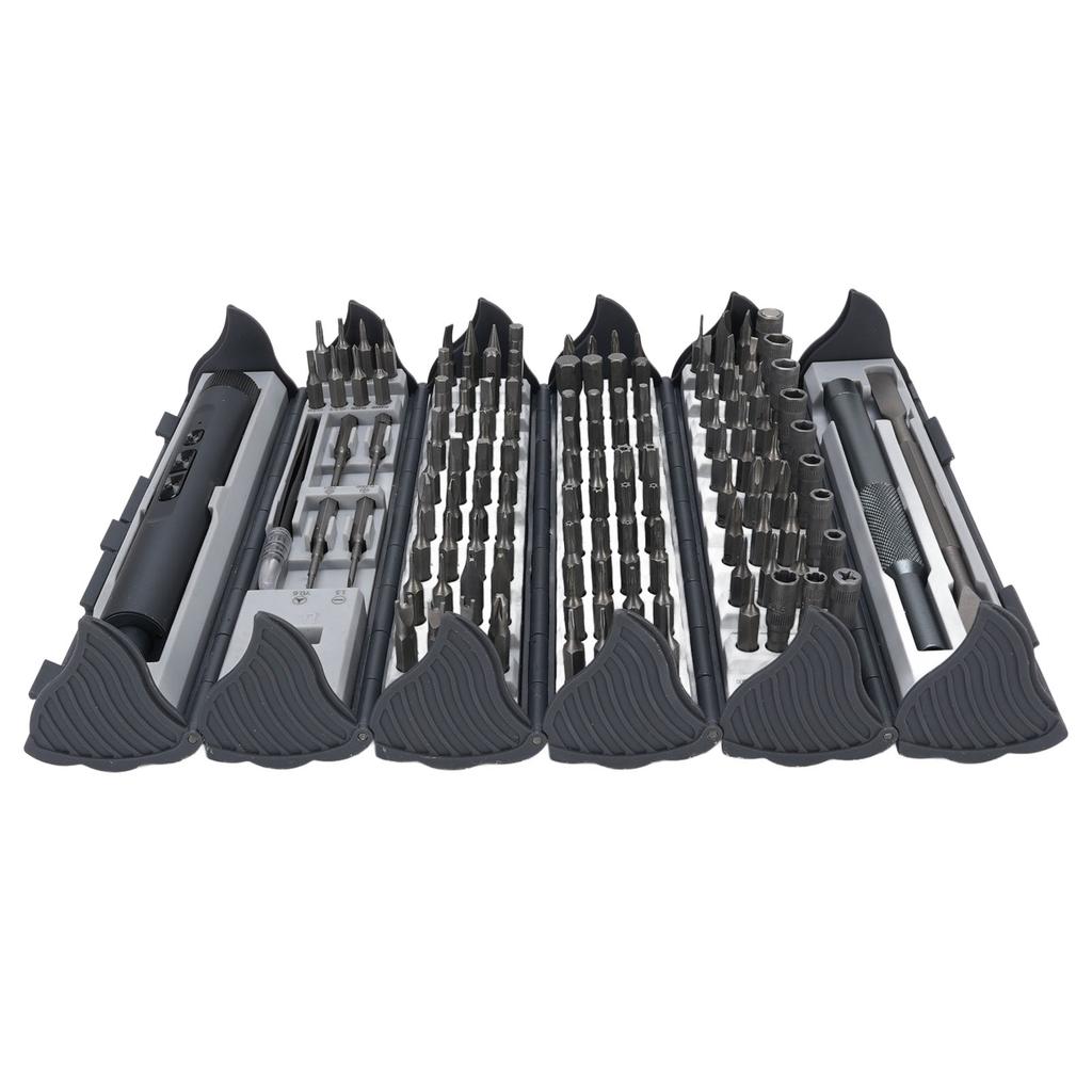 124 in 1 Electric Screwdriver Set Cordless Rechargeable Screwdriver Repair Tool Kit with Storage Box for Electronics Phone Camera Laptop