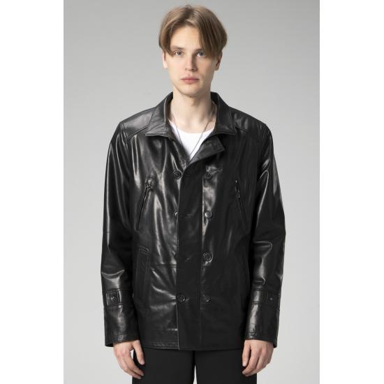 Mens Coat Comfortable Cut Vegetal Genuine Leather Men's Coat