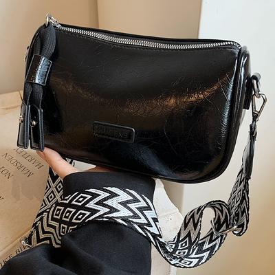 Retro Maillard Pillow Bag for Women  New Wide Shoulder Strap Single Shoulder Crossbody Bag Large Capacity Boston Underarm