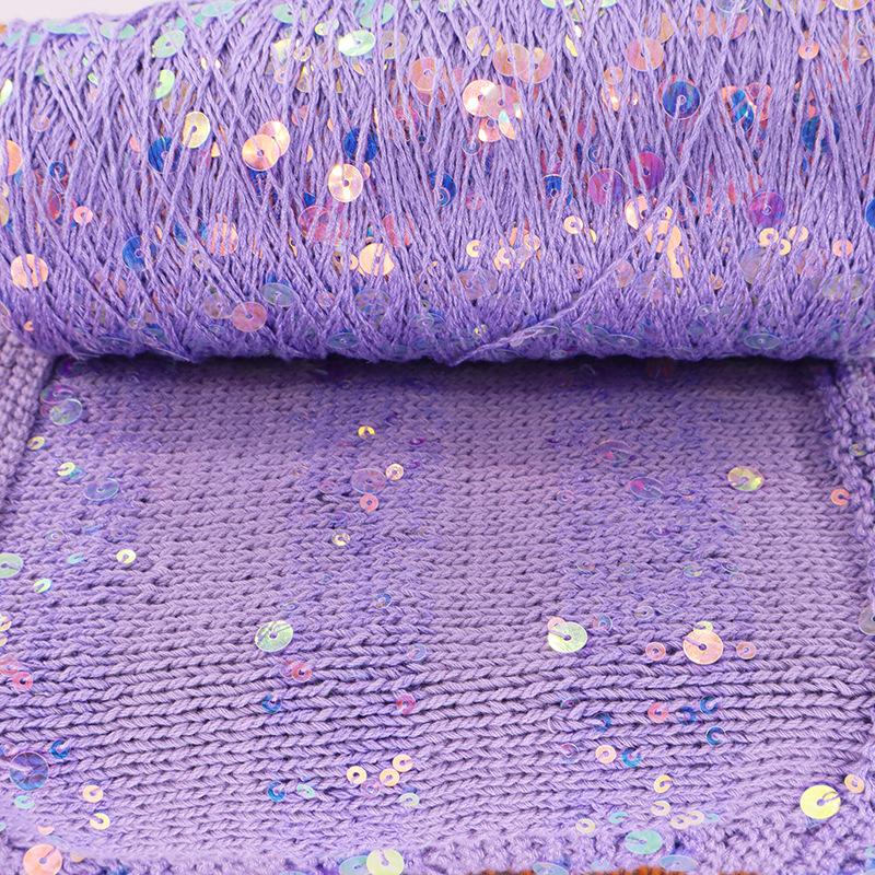 Siyue Ukraine Hand-Woven Cotton Sequin Yarn Fantasy Bead Wool Ball