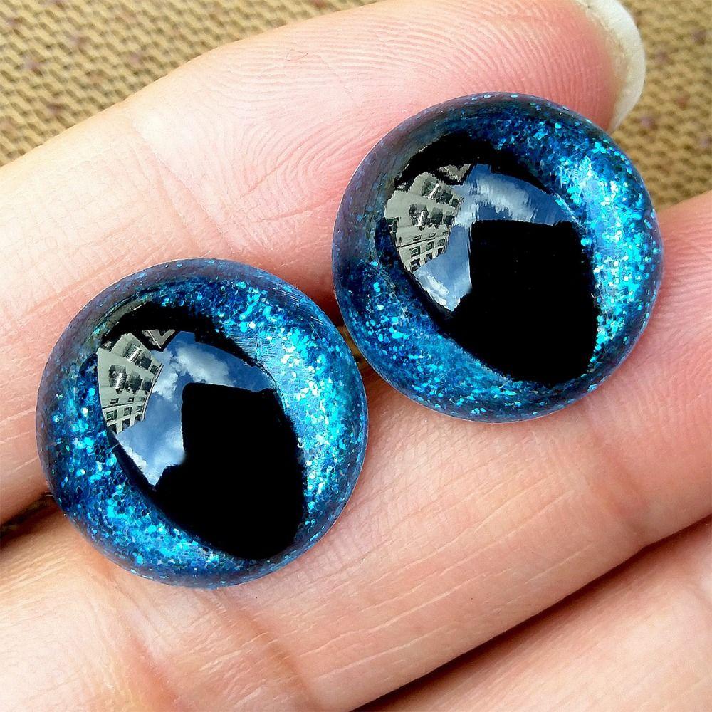 20pcs/set with Golden Onion Gasket Safety Glitter Eyes Crafts Puppet Colored Eyes Accessories