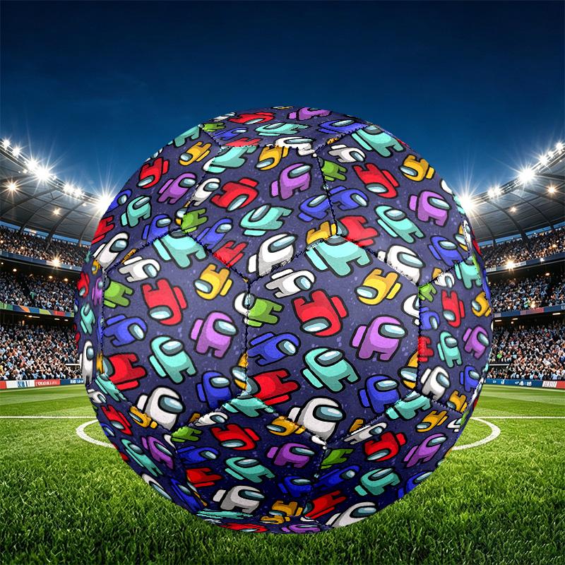 Among Us Print Size 5 Soccer Ball, PU Wear Resistant Football for Match Training and Daily Practice, Birthday Gift for Soccer Fans