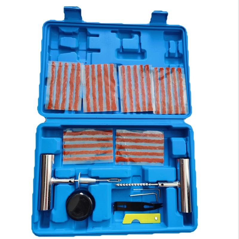 Quick Fix Car & Electric Tire Repair Kit: Metal Tools & Rubber Strips