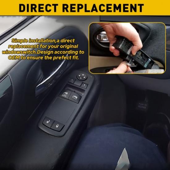 Master Window Power Switch Driver Side Left LH For 2012-2015 Dodge Grand Caravan