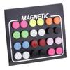 12 párů Pánské Dámské Smíšená Barva Magnetické Klipové Náušnice Bez Propíchnutí Ucha 8mm