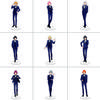 16CM Anime Ensemble Stars Cosplay Acrylic Stand Ornaments Isara Mao Yuuki Makoto Akehoshi Subaru Figure Stand Halloween Gifts