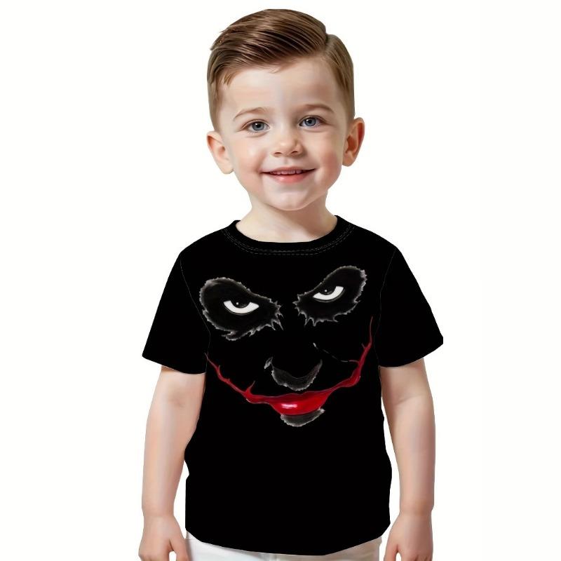 Celoplošný potisk 3D tričko s krátkým rukávem pro chlapce dívky středního věku starší děti trička