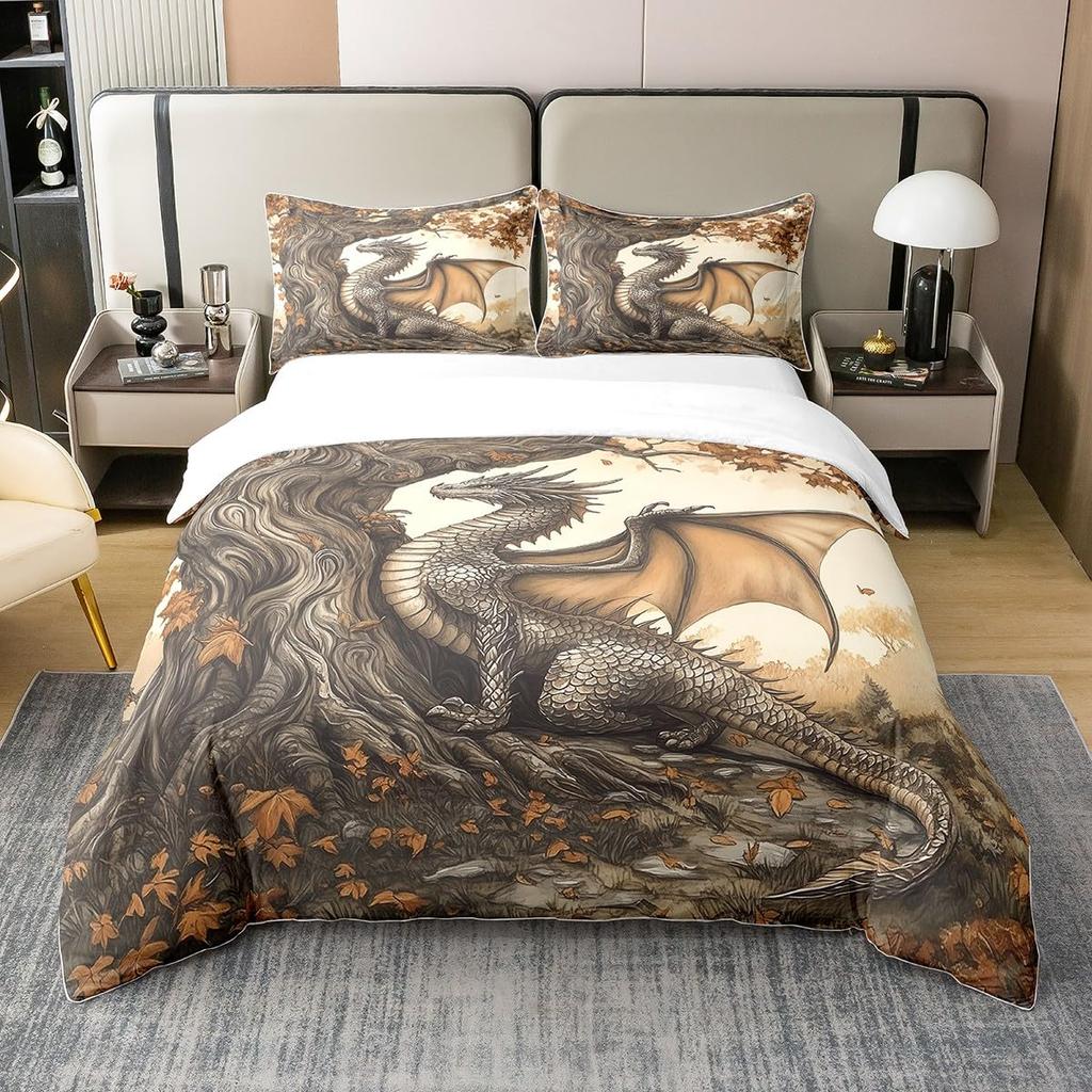 Old Tree Duvet Cover Sets For Kids Teens Queen Quilt Covers Lightweight Down Bedroom Decor 2 Pillowcases 1 Duvet Cover No Quilt
