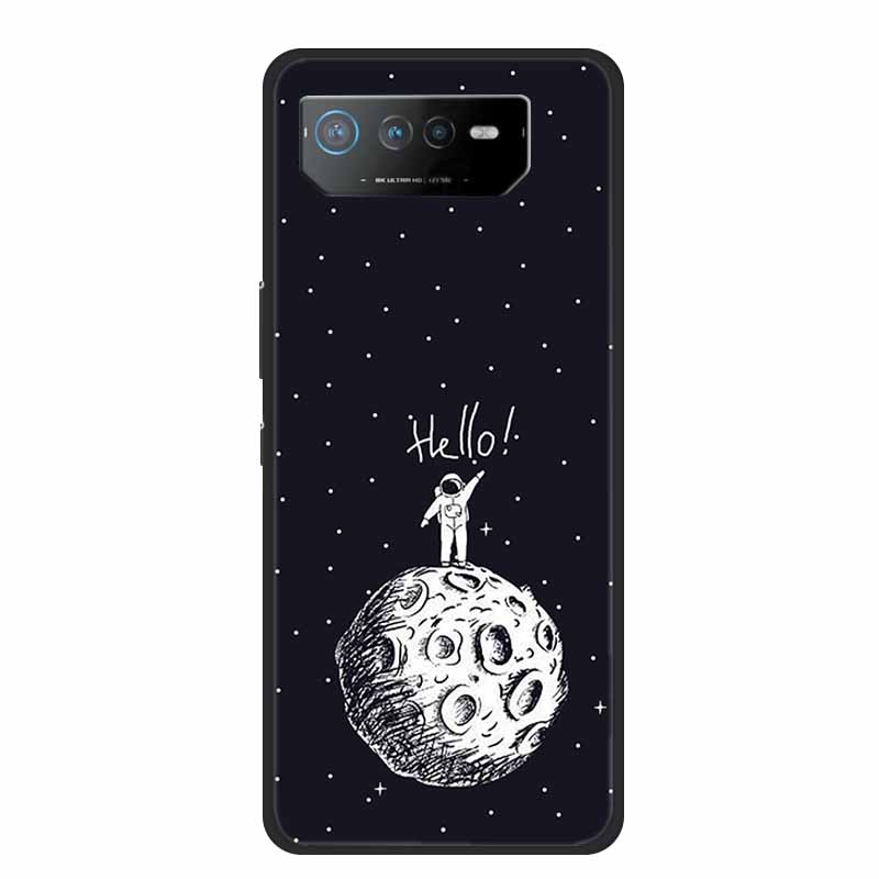 Phone Case For Asus ROG Phone 6D Ultimate Back Cover Case Black TPU Silicone Soft Coque For Asus ROG Phone 6 Pro Case Phone6 Pro