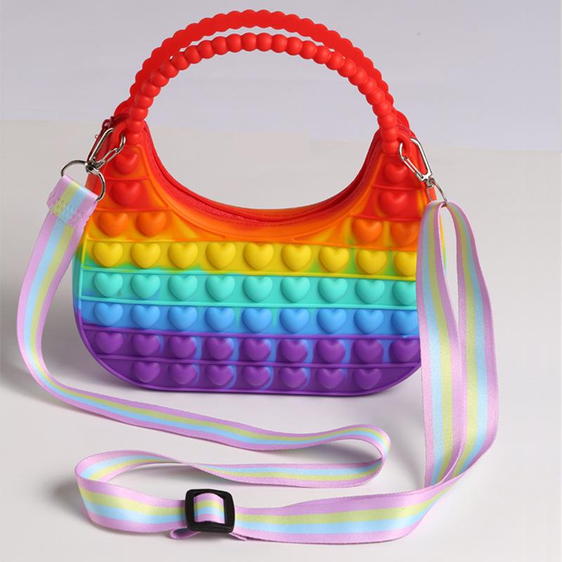 Silicone Handbag for Women Daily Use Casual Bag