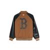 MLB American Retro Polo Collar College Style Fashion Loose Warm Jacket Unisex Jacket Brown 3AJPM1146-43CAD