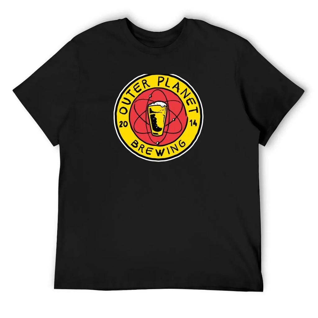 Outer Planet Brewing T-Shirt Oversizeds Blanks Clothing Anime Men's T-shirt
