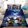 Cartoon N-Ninjagos Duvet Cover Set Home Style Bedding Soft Laundry Cotton Bed 3 Piece Set Student Dormitory Gift