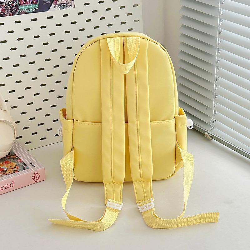 Fresh and Sweet Candy-colored Plaid Backpack for Junior High School Students, Casual and Light Shopping Backpack.