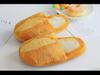 Plush Foodie Bread Hamburger Toast Winter Non-Slip Soft Home Shoes