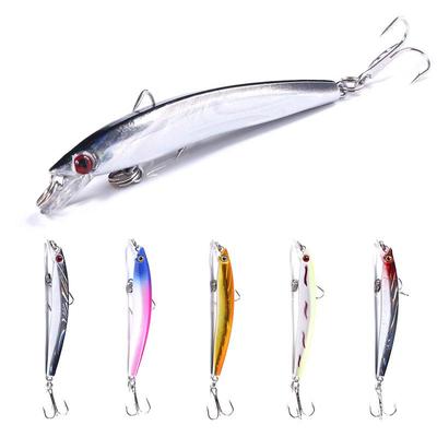 1pc Minnow Angeln Köder 8cm 5g Wobbler Hard Bass Hecht Köder Lebensechte Angelgerät